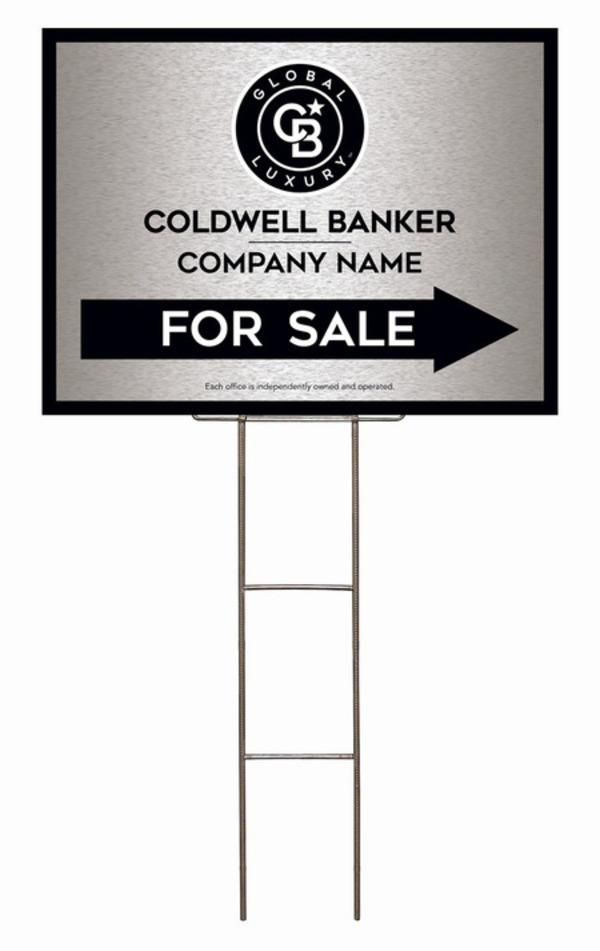 Wire H-Stake And Office For Sale Sign Panel Unit, 18"H X 24"W, 4mm Corrugated