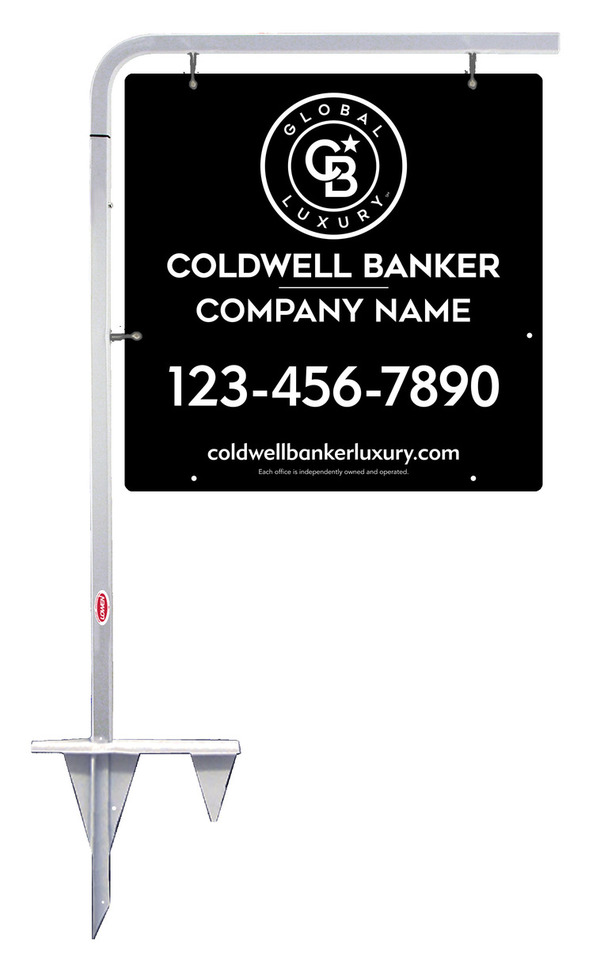 Tubular Stake And Office Sign Panel Unit, 24"H X 24"W, 3mm Aluminum Composite