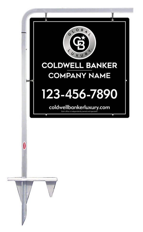 Tubular Stake And Office Sign Panel Unit, 24"H X 24"W, 3mm Aluminum Composite