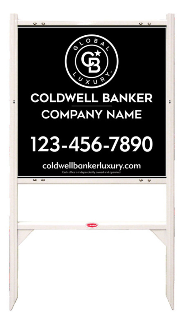 Angle Iron Frame And Reflective Office Sign Panel Unit, 24"H X 24"W, 3mm Aluminum Composite