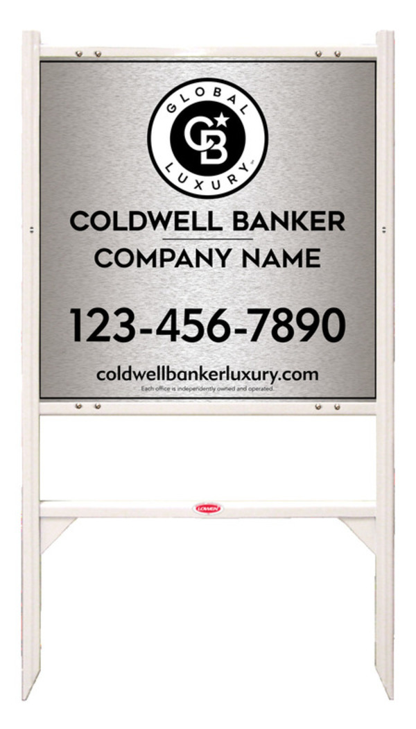 Angle Iron Frame And Office Sign Panel Unit, 24"H X 24"W, Brushed Aluminum Composite