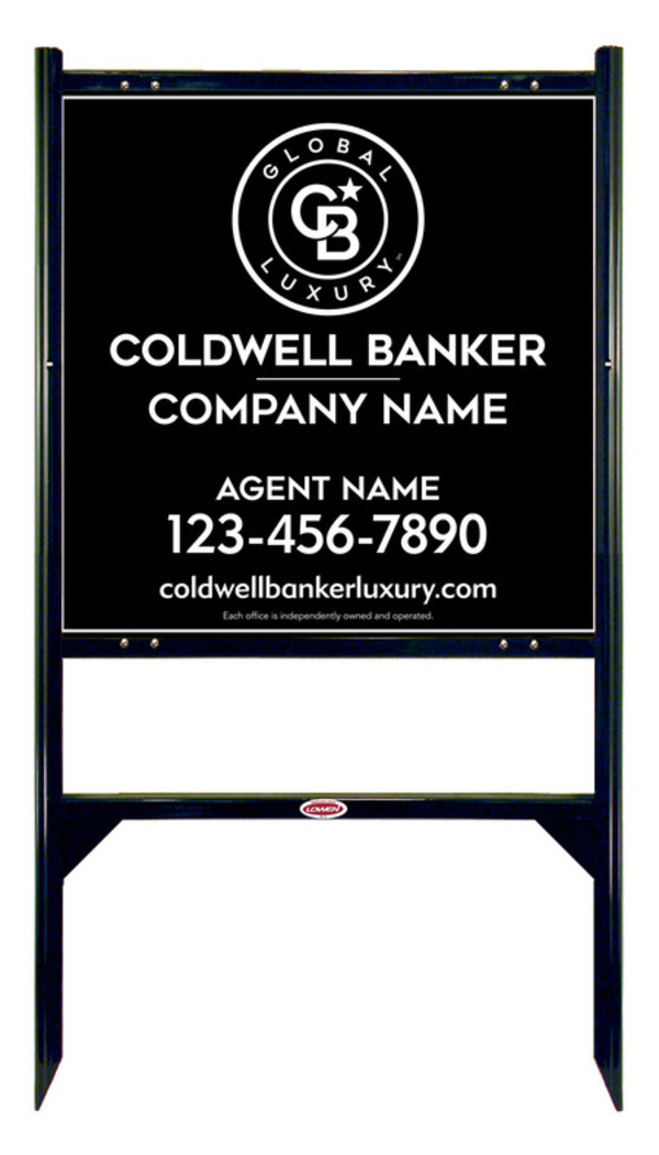 Angle Iron Frame And Agent Sign Panel Unit, 24"H X 24"W, 3mm Aluminum Composite