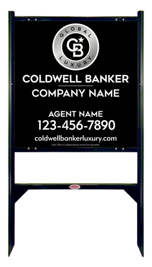 Angle Iron Frame And Agent Sign Panel Unit, 24"H X 24"W, 3mm Aluminum Composite