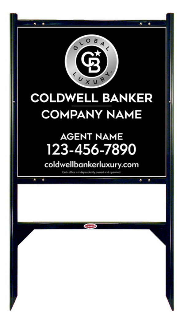 Angle Iron Frame And Agent Sign Panel Unit, 24"H X 24"W, 3mm Aluminum Composite
