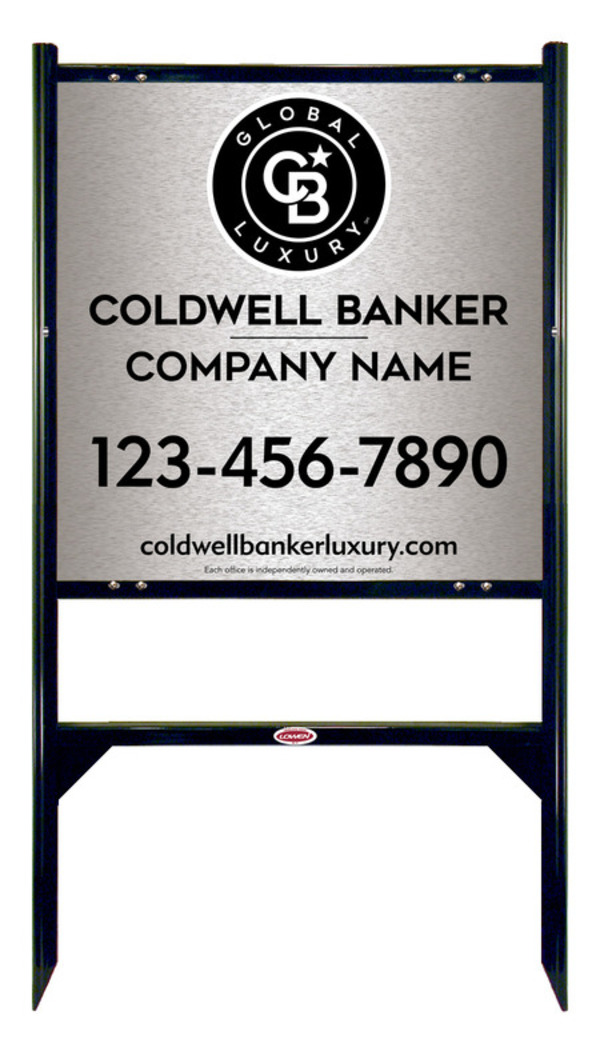Angle Iron Frame And Office Sign Panel Unit, 24"H X 24"W, Brushed Aluminum Composite