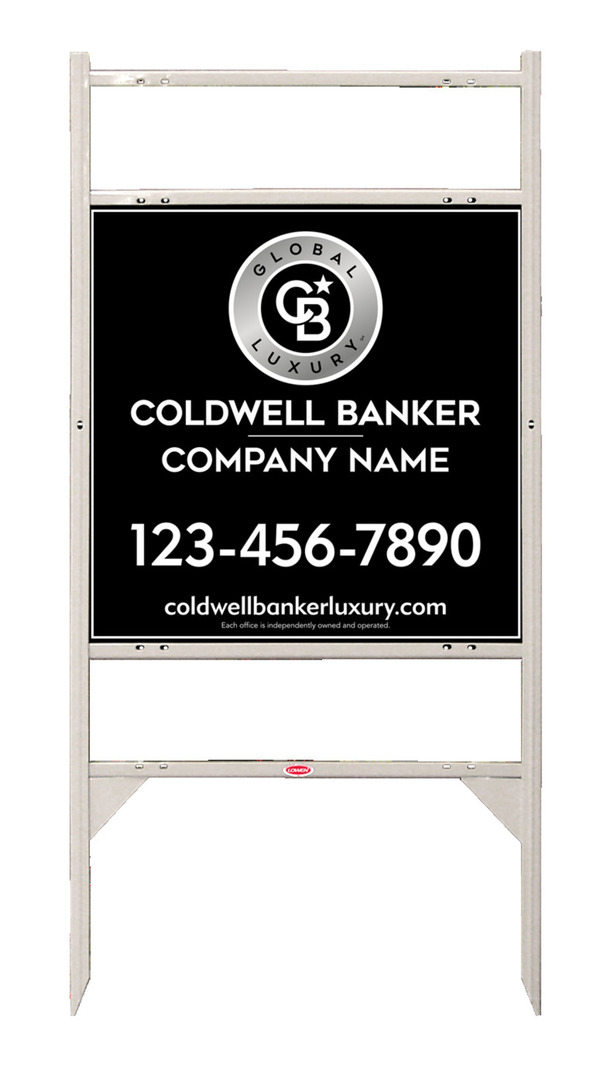 Angle Iron Frame W/ 2 Rider Inserts And Office Sign Panel Unit, 24"H X 24"W, 3mm Aluminum Composite