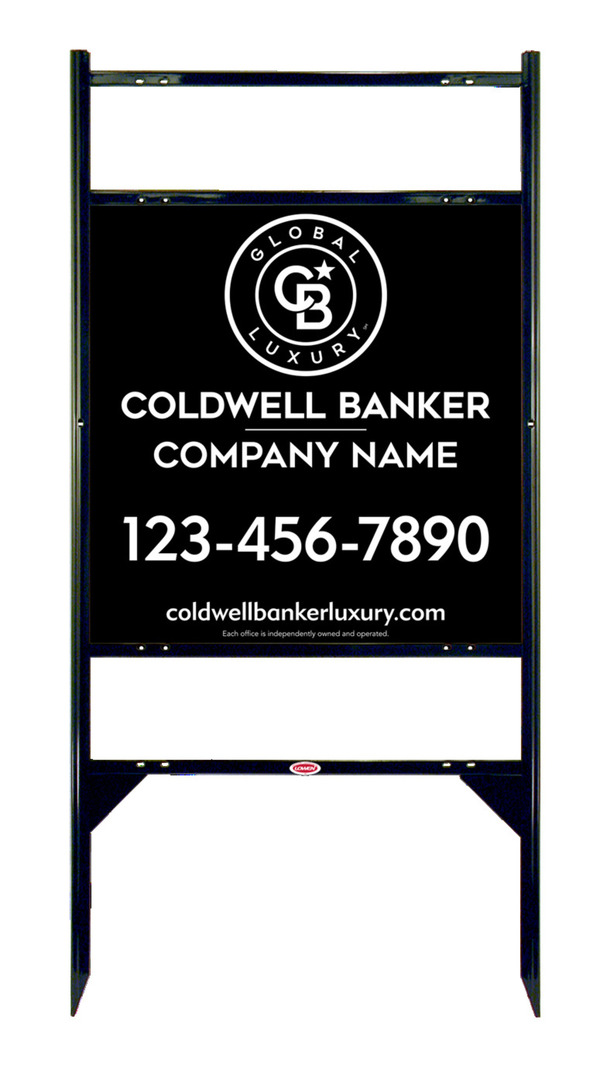 Angle Iron Frame W/ 2 Rider Inserts And Office Sign Panel Unit, 24"H X 24"W, 3mm Aluminum Composite