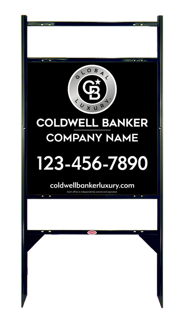 Angle Iron Frame W/ 2 Rider Inserts And Office Sign Panel Unit, 24"H X 24"W, 3mm Aluminum Composite