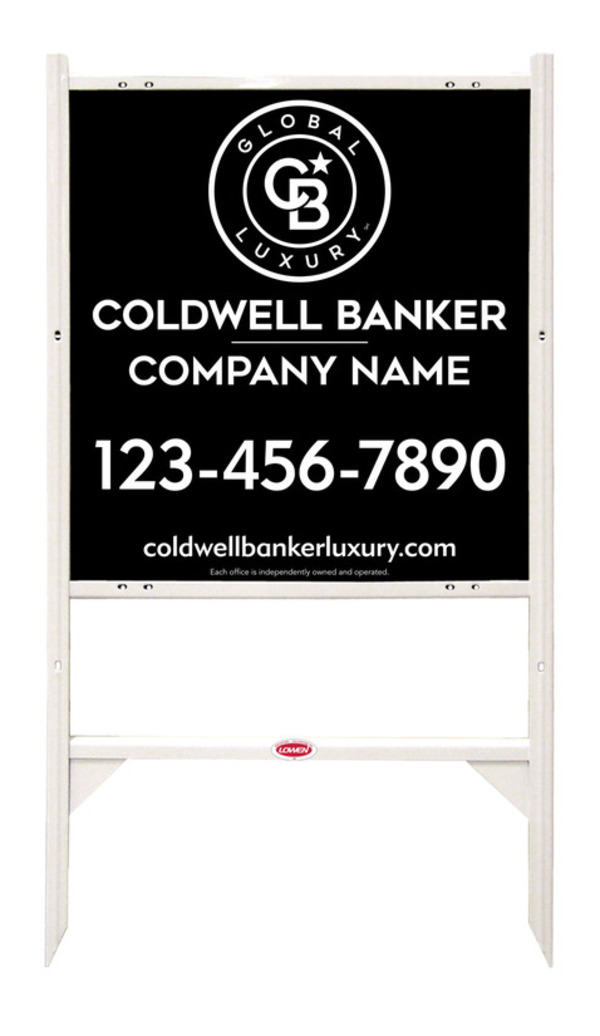 Angle Iron Frame And Reflective Office Sign Panel Unit, 25"H X 24"W, 3mm Aluminum Composite