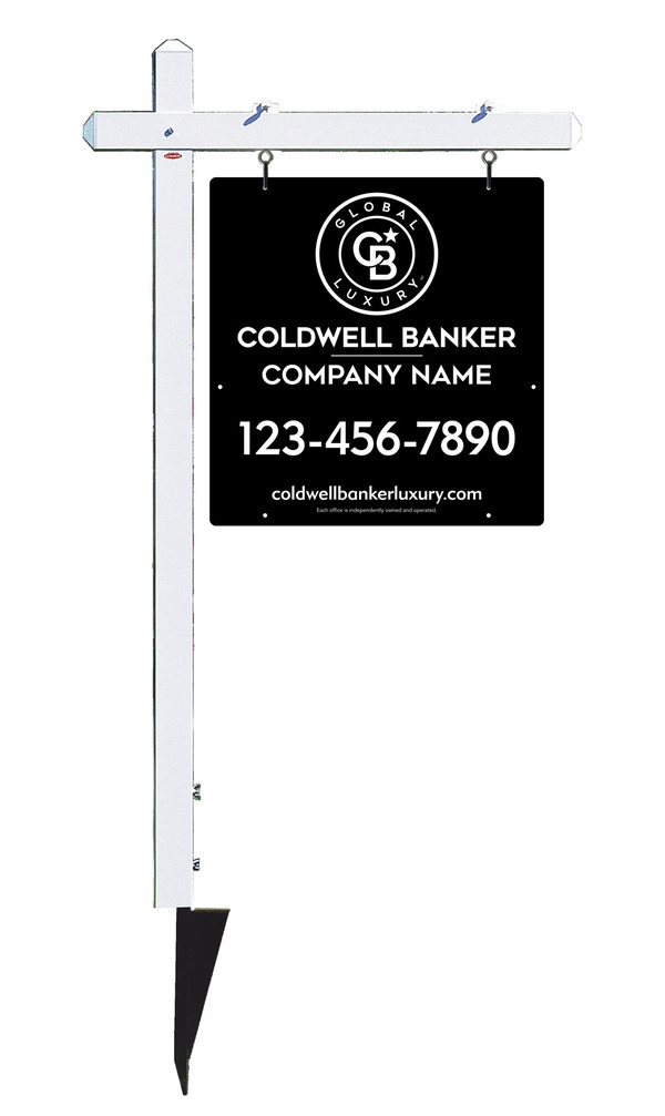 Sign Post And Office Sign Panel Unit, 25"H X 24"W, 3mm Aluminum Composite