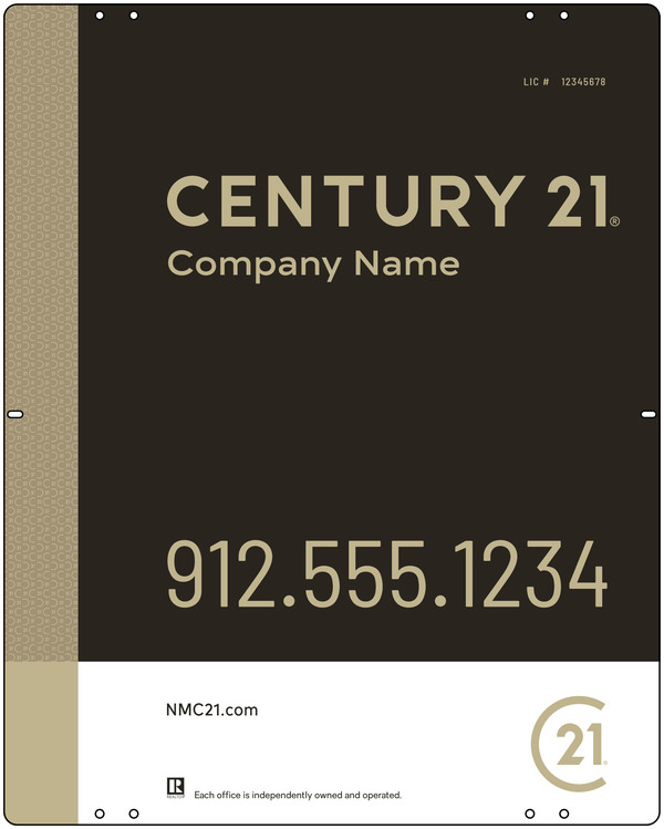 Reflective Panel 30X24 Aluminum Composite Df Executive  - Century 21 | Lowen Sign