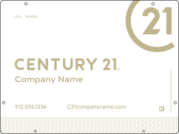 Aluminum Composite Reflective Hanging Panel 18X24 - C21 | Lowen Sign