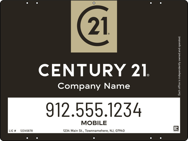 Aluminum Composite Office Panel 18X24 - Century 21 | Lowen Sign