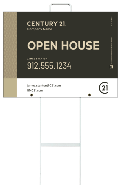 Corrugated Grab And Go Agent Open House Unit 18X24 Gold - C21