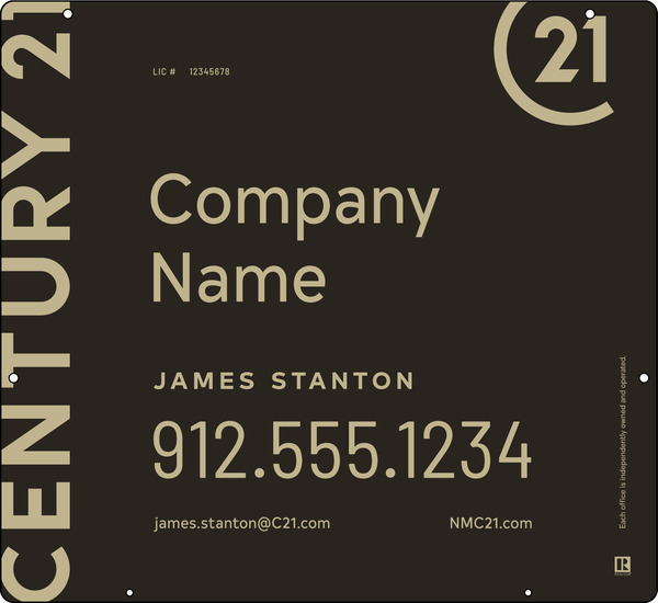 Reflective Hanging Sign Panel, 22"H X 24"W, 3mm Aluminum Composite