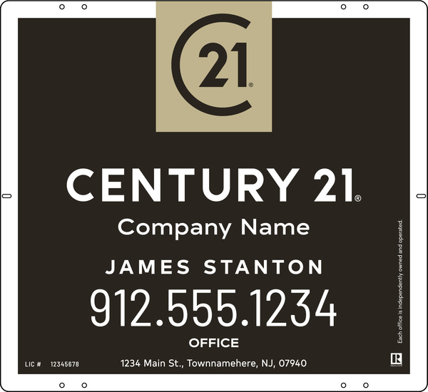 Aluminum Composite Agent Yard Panel 22X24 - Century 21 | Lowen Sign