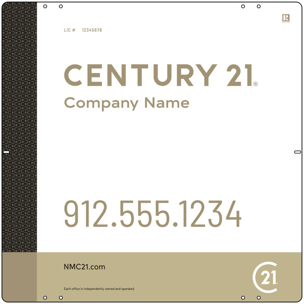 Reflective Panel 24X24 Aluminum Composite Df Executive  - Century 21 | Lowen Sign