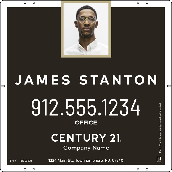 Aluminum Agent Photo Centric Panel 24X24 - Century 21 | Lowen Sign