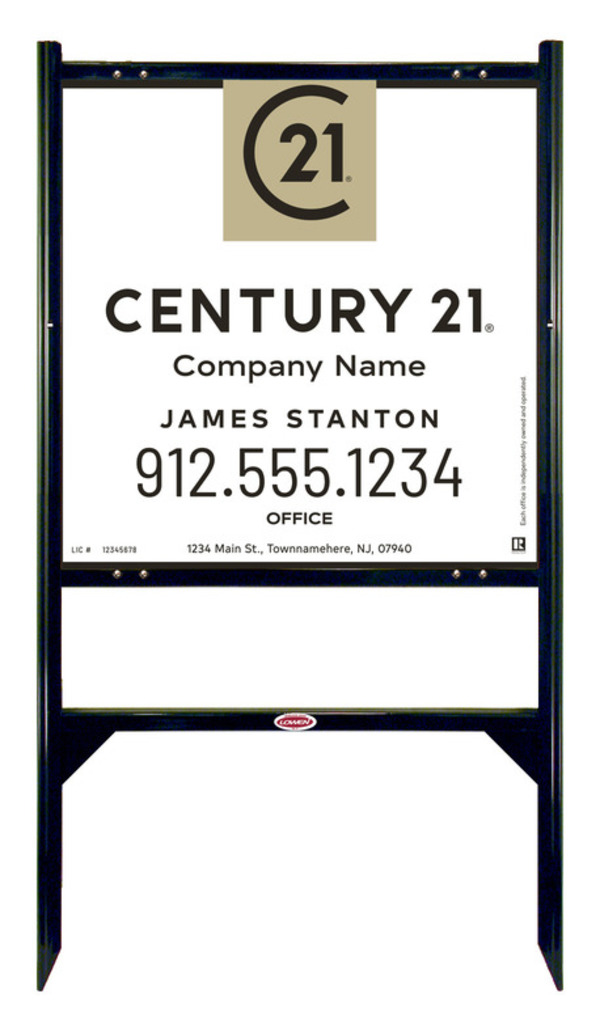 Gibraltar Frame 24X24 Aluminum Composite Agent Office - Century 21 | Lowen Sign