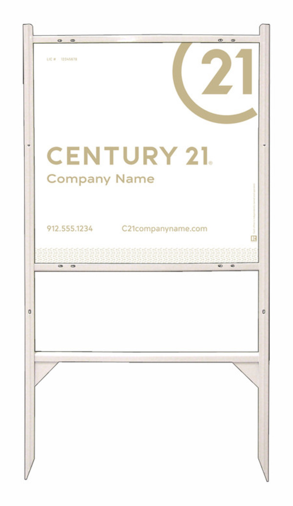 Gibraltar Frame 24X24 Aluminum Composite Premier White  - Century 21 | Lowen Sign