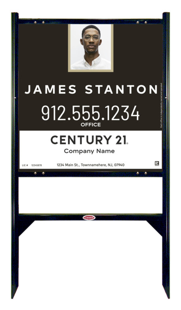 Gibraltar Frame 24X24 Aluminum Agent Photo Centric Property - Century 21 | Lowen Sign