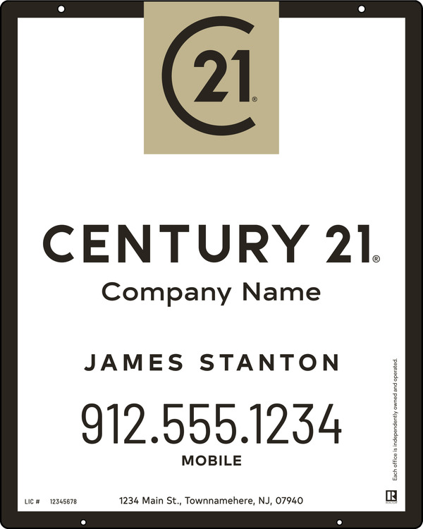 Aluminum Agent Hanging Panel 30X24 - Century 21 | Lowen Sign