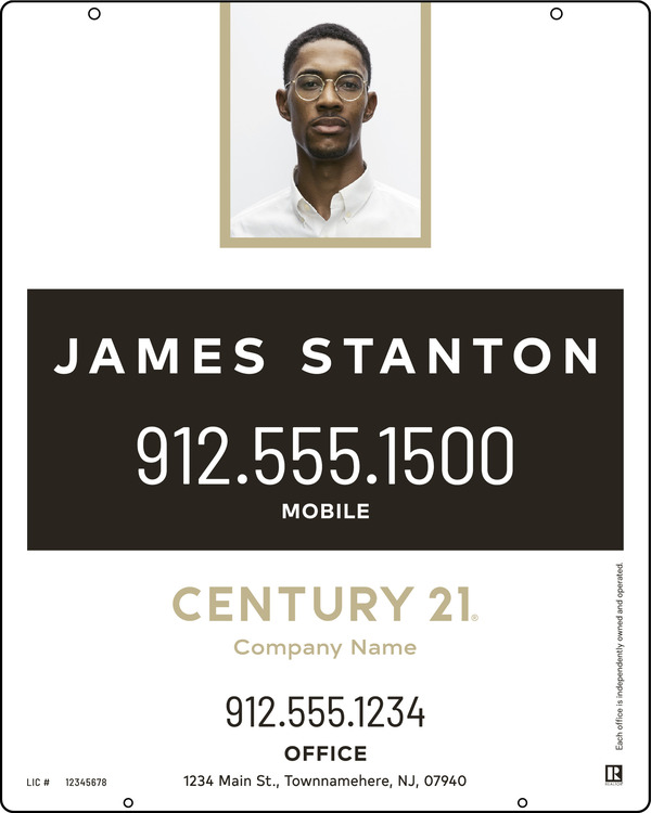 Steel Agent Photo Centric Hanging Panel 30X24 - C21 | Lowen Sign