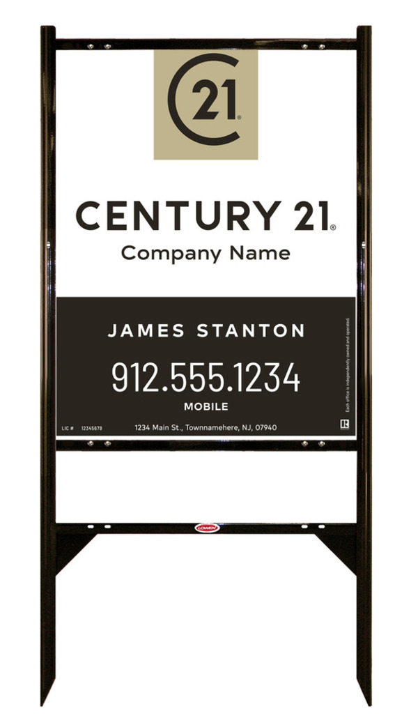 Gibraltar Frame 30X24 Steel Agent Property - Century 21 | Lowen Sign