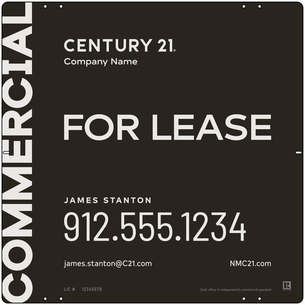 Reflective Panel 24X24 Aluminum Composite Commercial Property - Century 21 | Lowen Sign