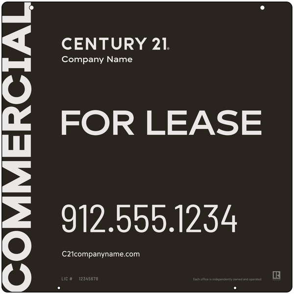 Century 21 Commercial Office Hanging Panel 24X24 Aluminum - C21