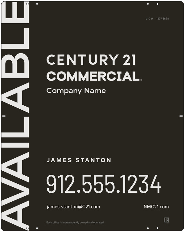 Century 21 Commercial Agent Panel 30X24 Aluminum - C21 | Lowen Sign