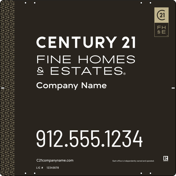 Aluminum Composite Yard Panel 24X24 Df - Century 21 | Lowen Sign