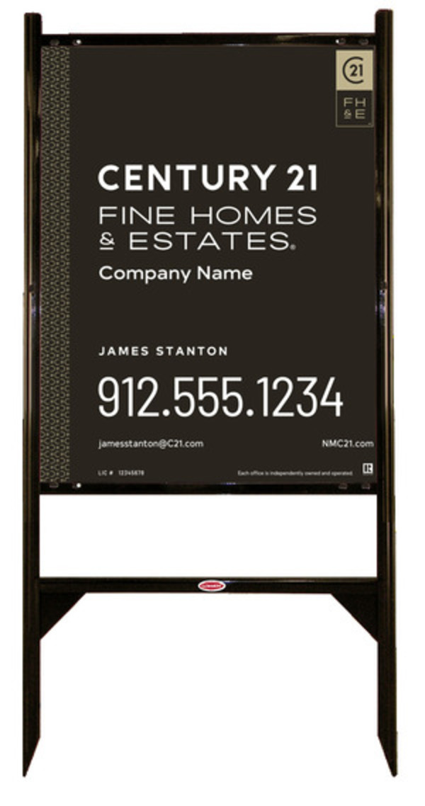 Gibraltar Frame Unit 30X24 Aluminum Composite Gold - Century 21 | Lowen Sign