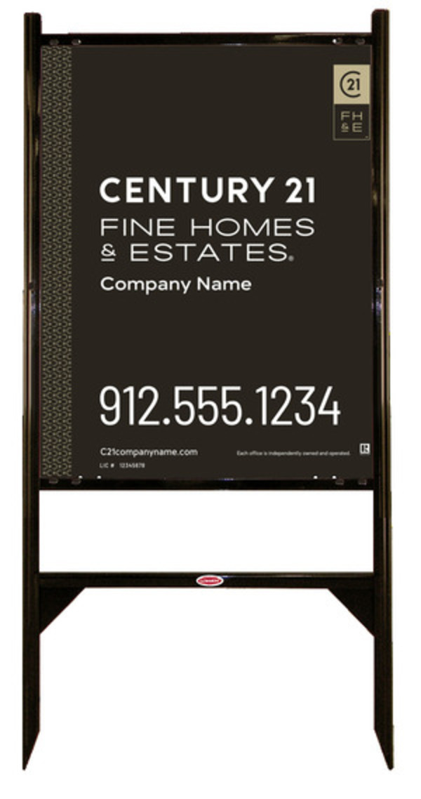 Gibraltar Frame Unit 30X24 Aluminum Composite Gold  - Century 21 | Lowen Sign