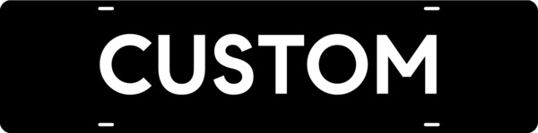 Custom Message Sign Rider, 6"H X 24"W, Steel