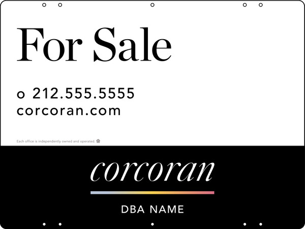 Office Sign Panel, 18"H X 24"W, Steel