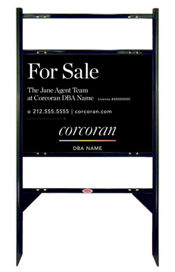 Angle Iron Frame W/ 2 Rider Inserts And Team Name Sign Panel Unit, 18"H X 24"W, Steel