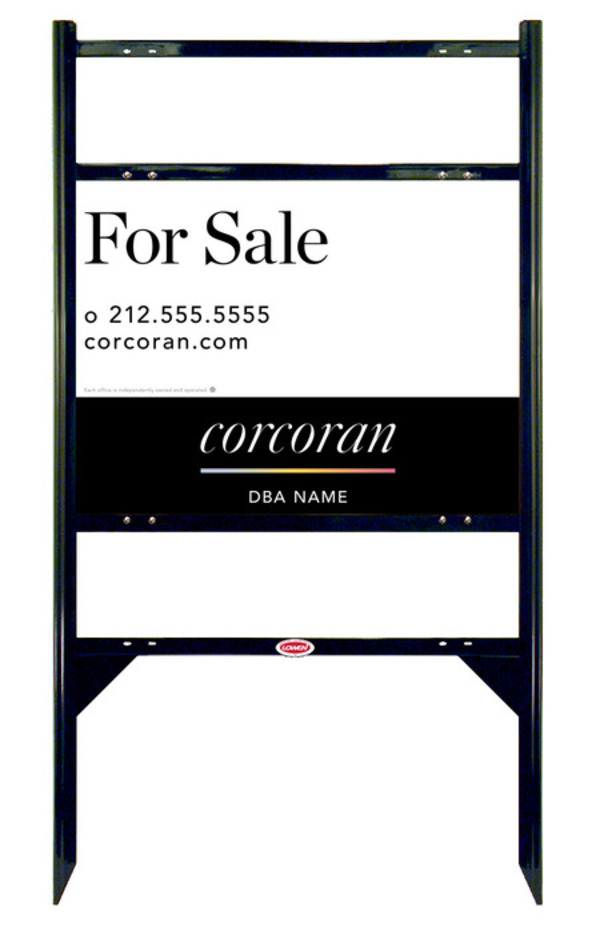 Angle Iron Frame W/ 2 Rider Inserts And Office Sign Panel Unit, 18"H X 24"W, 3mm Aluminum Composite