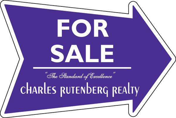 Charles Rutenberg Realty Corrugated Plastic Arrow Shape Panel, 18"h x 24"w