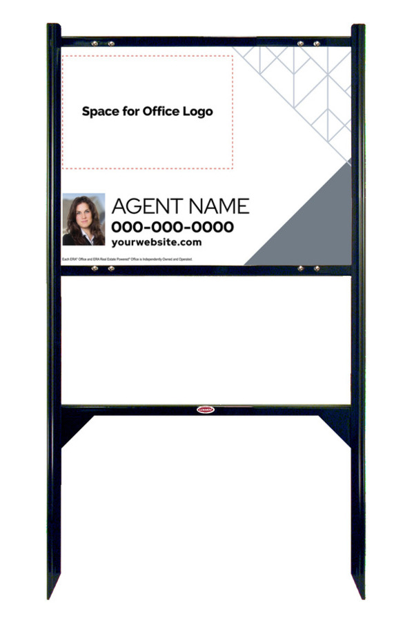 Angle Iron Frame And Photo Sign Panel Unit, 18"H X 24"W, Steel