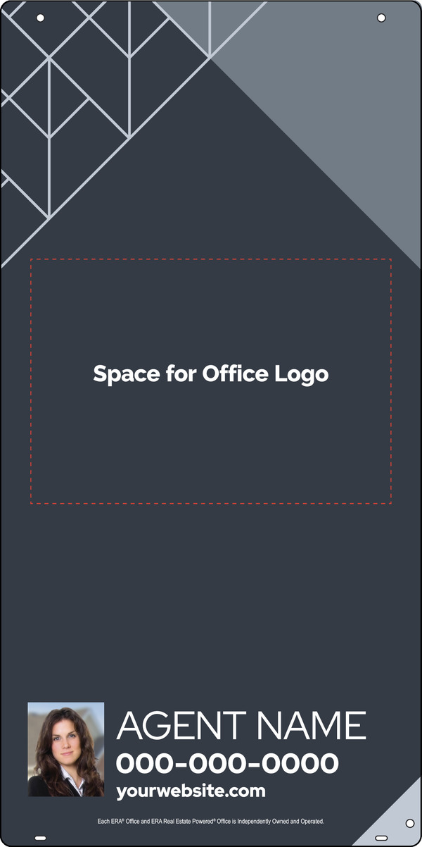 Hanging Photo Sign Panel, 36"H X 18"W, Steel