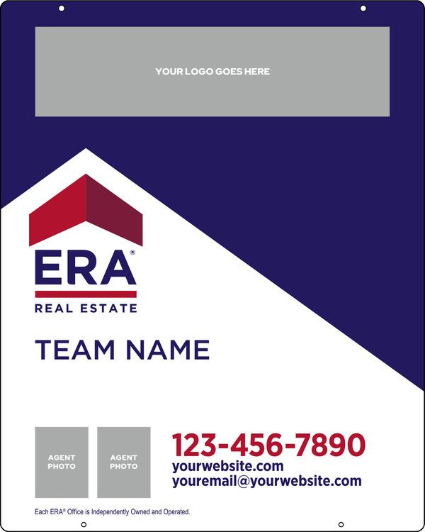 ERA&reg; Team Logo - Photo Hanging Sign Panel, 30"h x 24"w, Steel