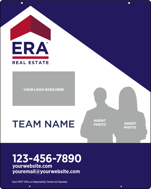 ERA&reg; Team Logo - Photo Hanging Sign Panel, 30"h x 24"w, Steel