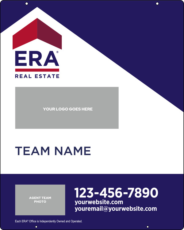 ERA&reg; Team Logo - Photo Hanging Sign Panel, 30"h x 24"w, Steel