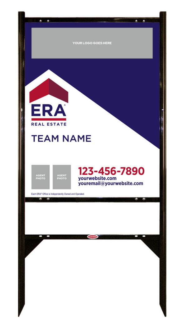 ERA&reg; Team Logo - Photo Angle Iron Frame and Sign Panel Unit, 30"h x 24"w, Steel