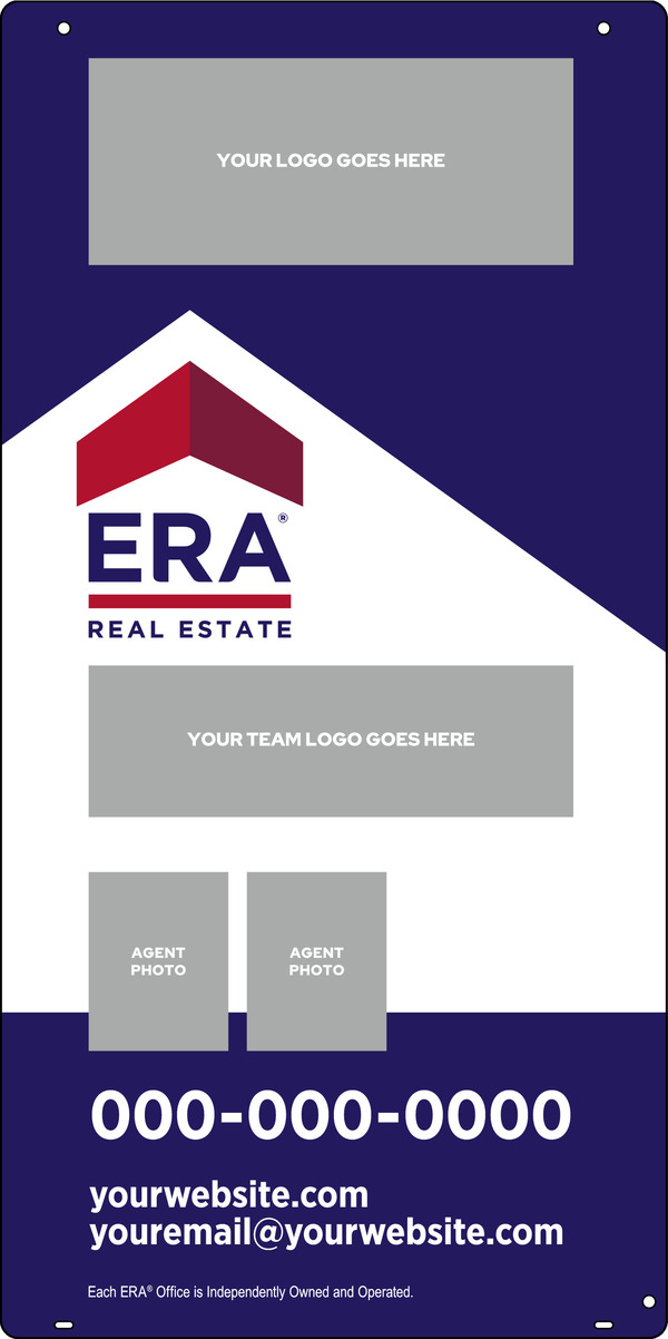 ERA&reg; Team Logo - Photo Hanging Sign Panel, 36"h x 18"w, Steel