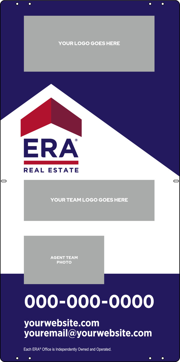 ERA&reg; Team Logo - Photo Sign Panel, 36"h x 18"w, Steel