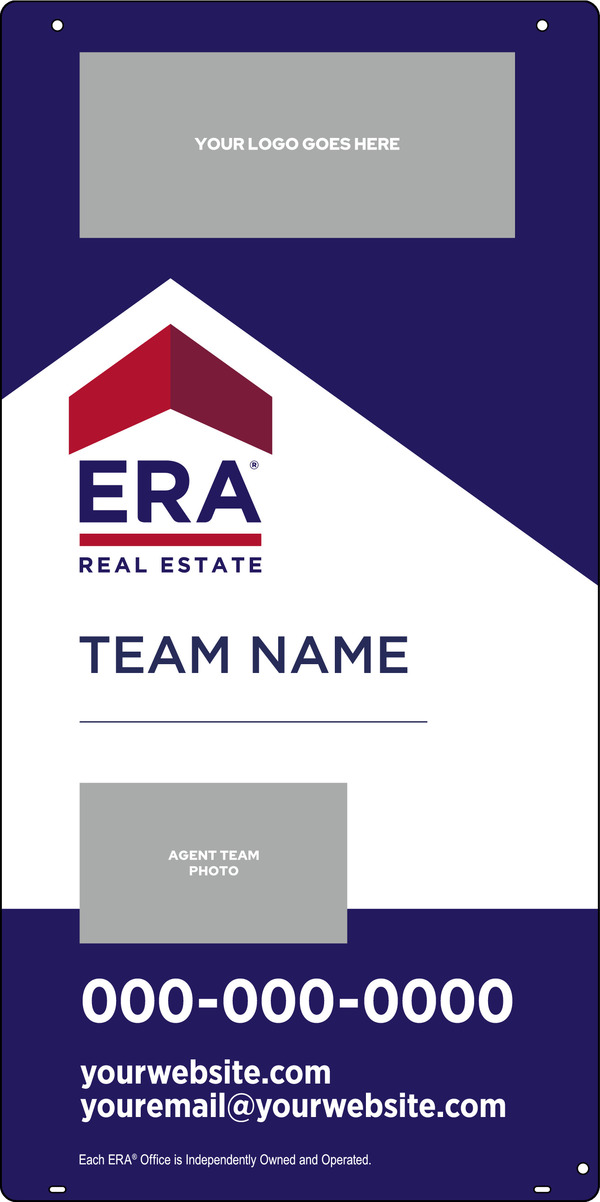ERA&reg; Team Logo - Photo Hanging Sign Panel, 36"h x 18"w, Steel