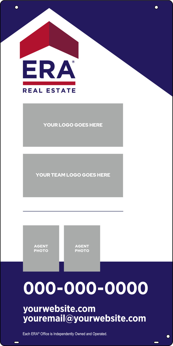 ERA&reg; Team Logo - Photo Hanging Sign Panel, 36"h x 18"w, Steel