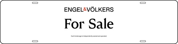 Engel & Volkers For Sale Sign Rider, 6"h x 24"w, Steel